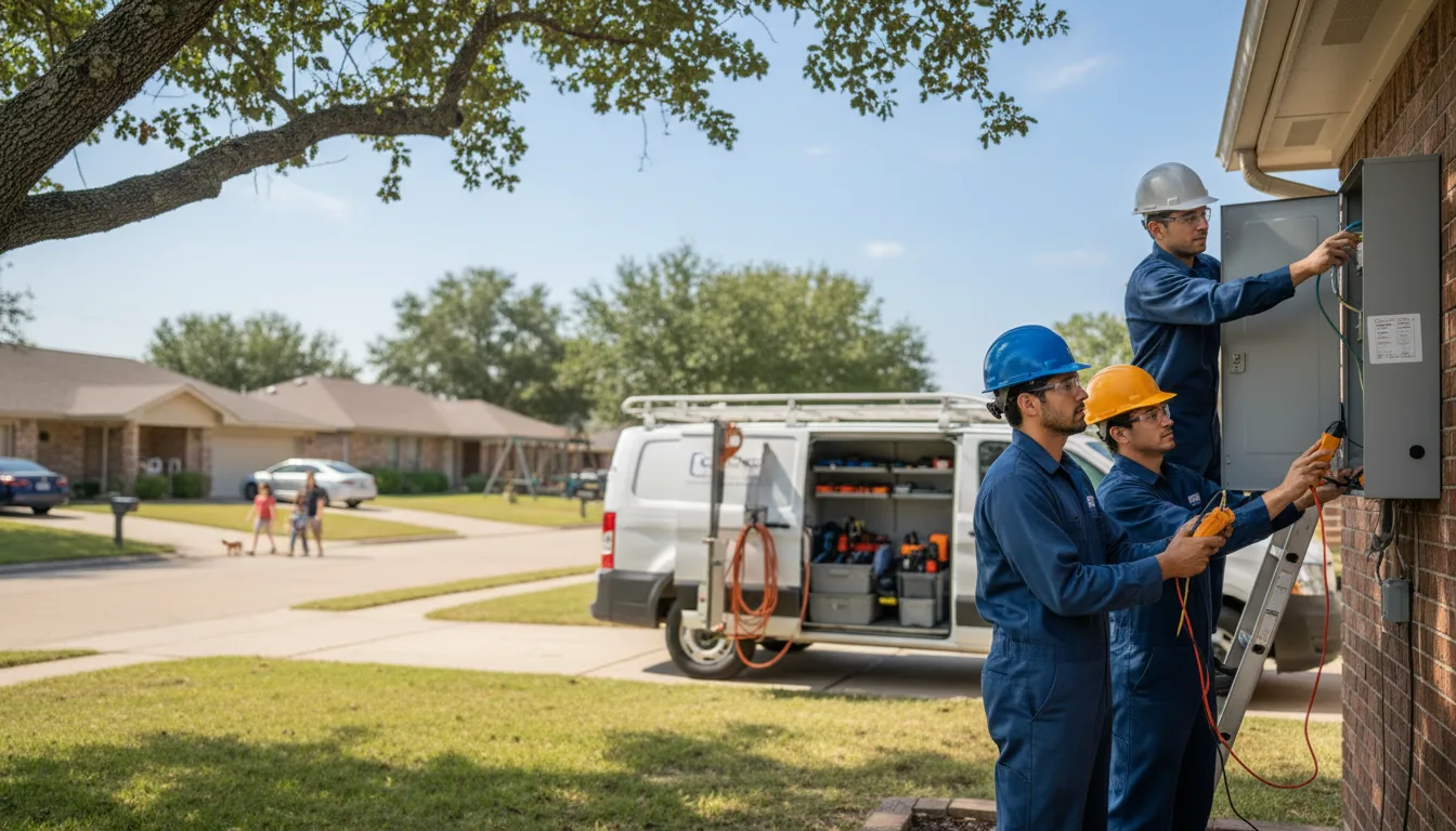 Certified electrician providing emergency electrical services in Midland, OH